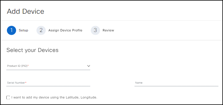 Add device details