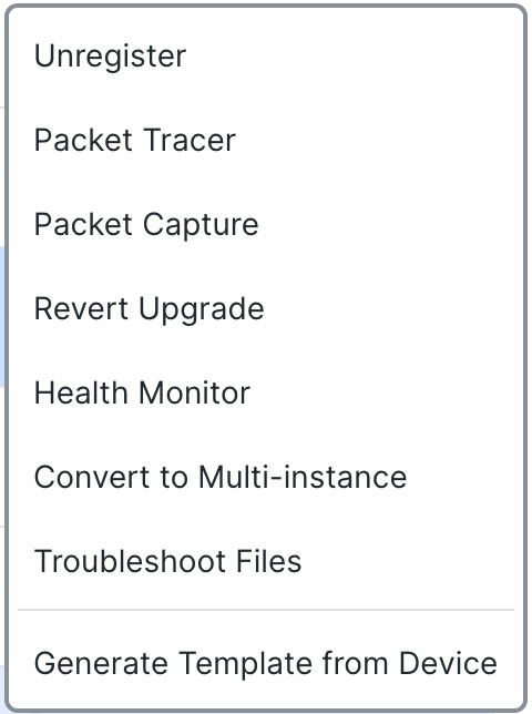 Device Management Page