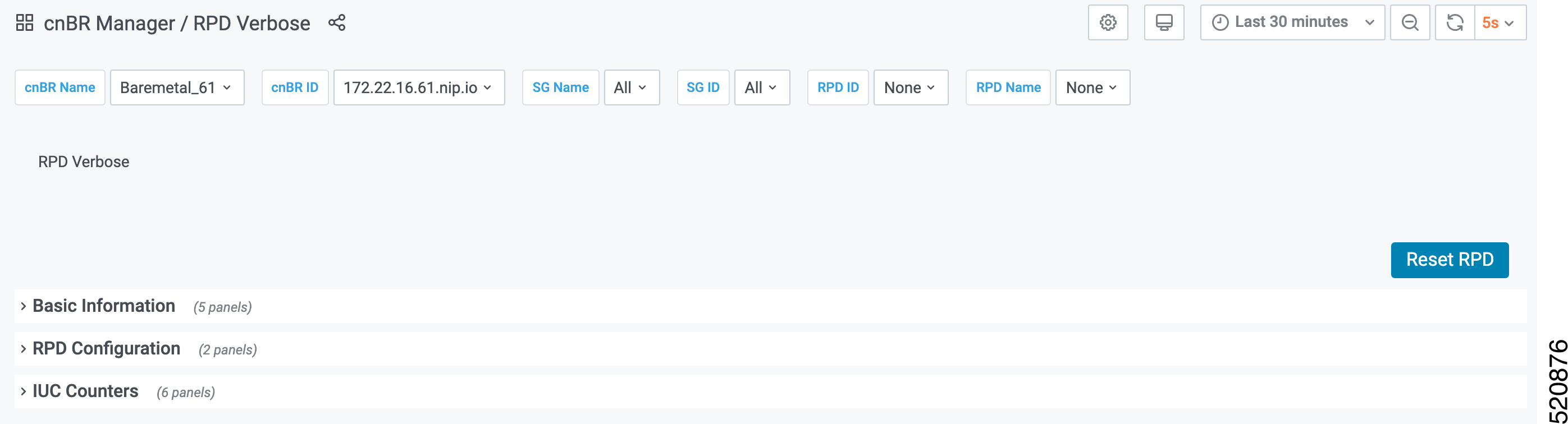 RPD Verbose dashboard