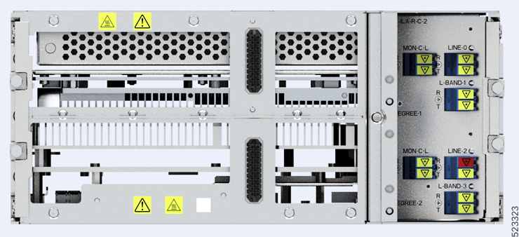 Front View of E-ILA-R-C-2 Line Card