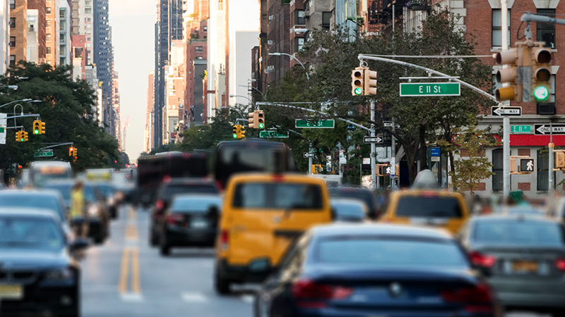 Connected roadways and intersections 