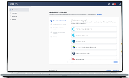 Nexus Dashboard Orchestrator interface