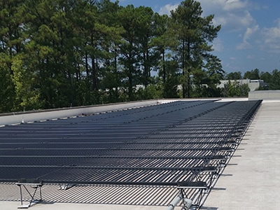 Image of on-campus solar energy grid