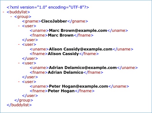 XML example