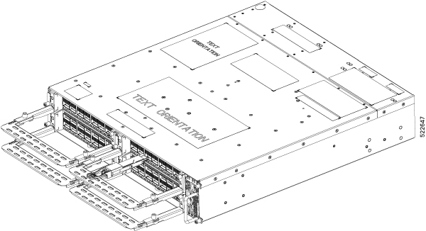 QXP-K9 ラインカードへの QSFP-DD プラガブルモジュールの挿入